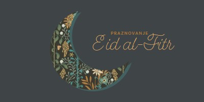 Praznovanje Eid al-Fitr black modern-simple