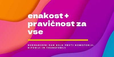 Honor International Day Against Homophobia purple modern-bold