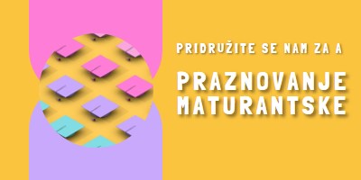 Pridružite se maturantski praznovanju yellow whimsical-color-block