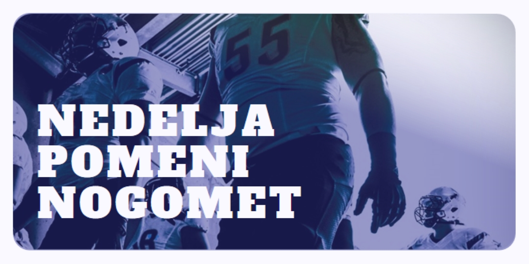 nedelja pomeni nogomet purple modern-bold