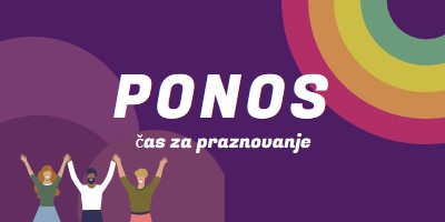 Praznovanje ponosa purple modern-bold