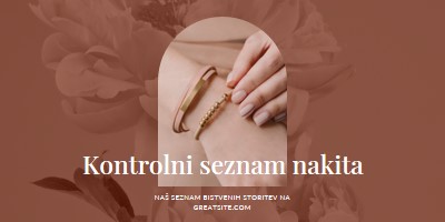 Kontrolni seznam nakita pink organic-boho