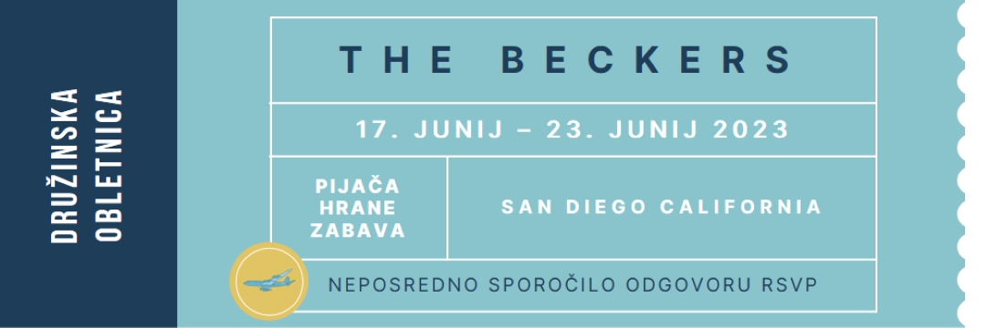 Vstopnica za srečanje blue modern-bold