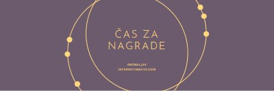 Čas je za nagrade purple modern-simple