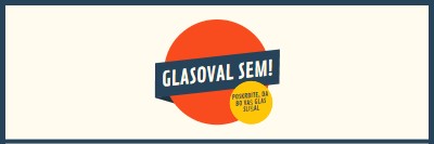 Glasoval sem! red vintage-retro