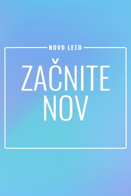 Nov začetek blue modern-bold