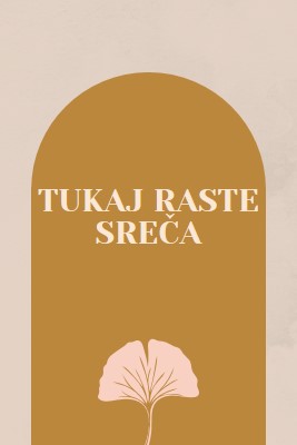 Tukaj raste sreča gray organic-boho