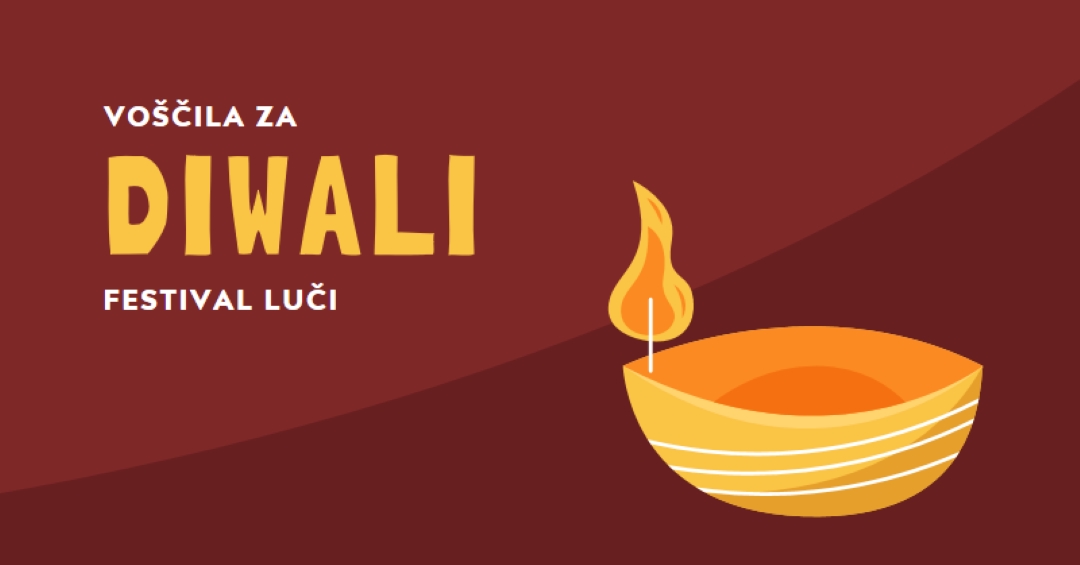 Pozdravljeni za Diwali red whimsical-color-block