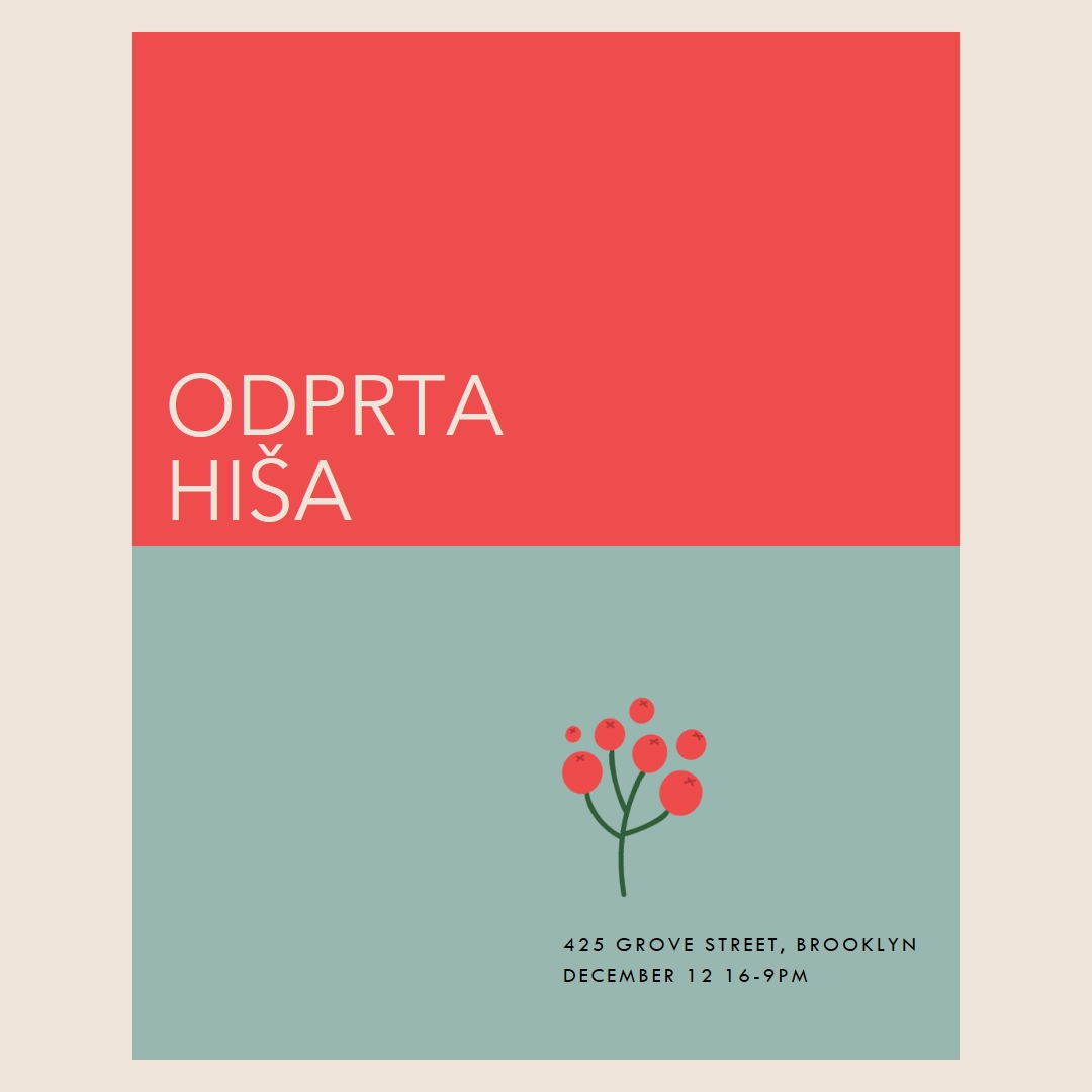 Umetniška odprta hiša red modern-simple