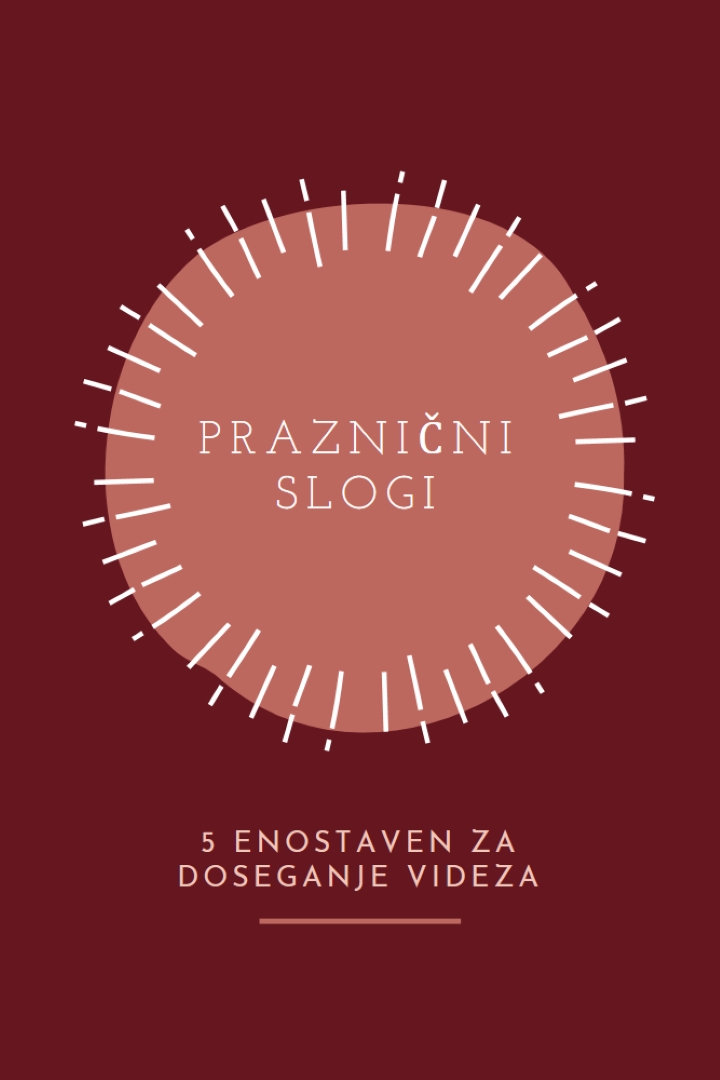 Praznični slogi red organic-simple