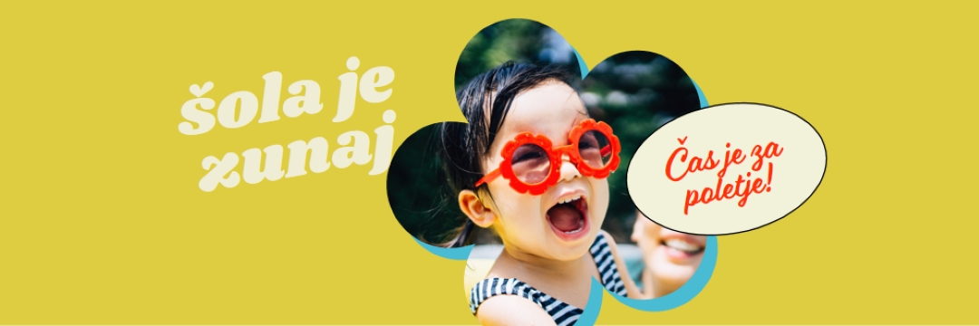 Šola je zunaj, bazen je v yellow whimsical-color-block