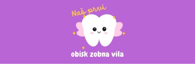 Prvi obisk zobna vila purple whimsical-color-block