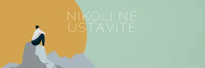 Plezajte na vsako goro green modern-simple