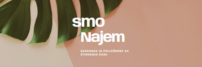 Najemamo sezonske delavce pink modern-simple