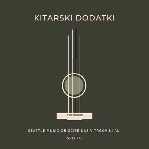 Kitarski dodatki brown modern-simple