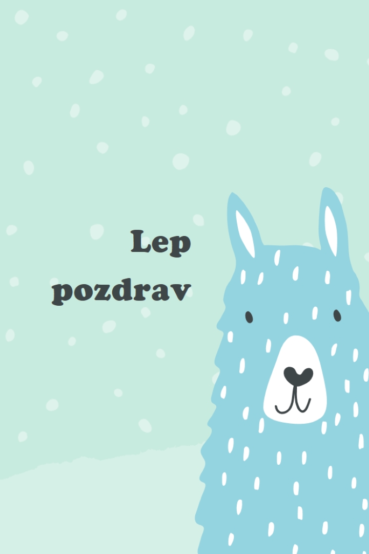 Lep pozdrav green whimsical-color-block