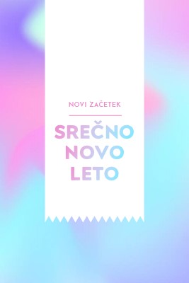 Novo leto, novi začetek blue modern-bold