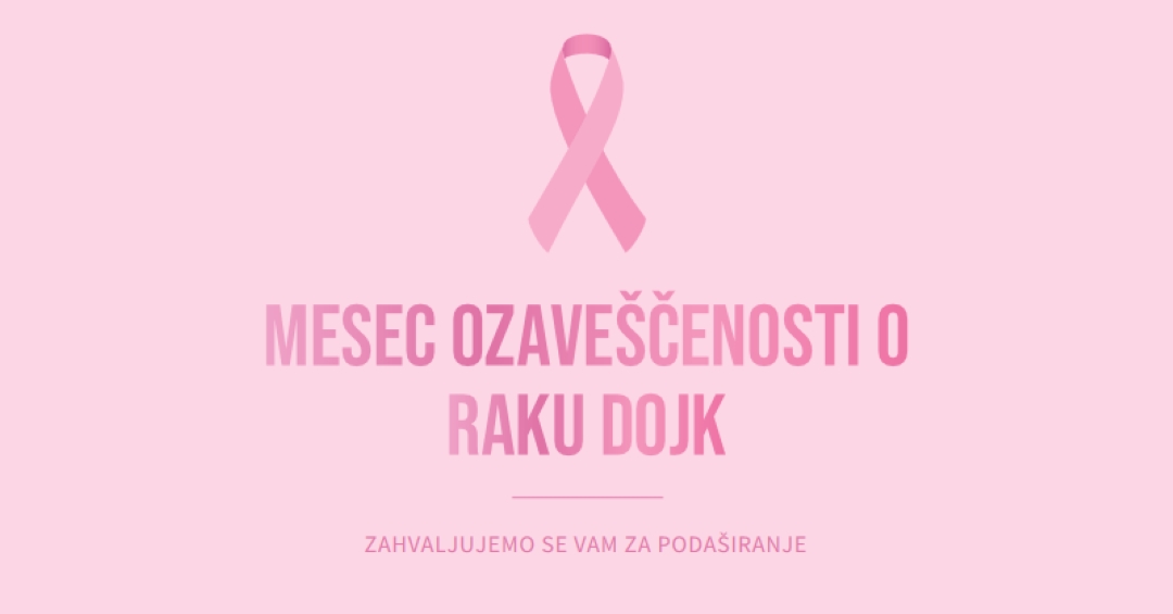 Mesec ozaveščenosti o raku dojk pink modern-simple