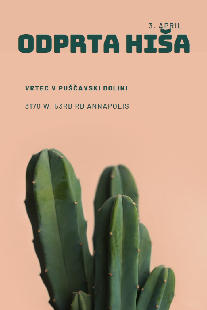 Odprta hiša 3. aprila pink modern-simple