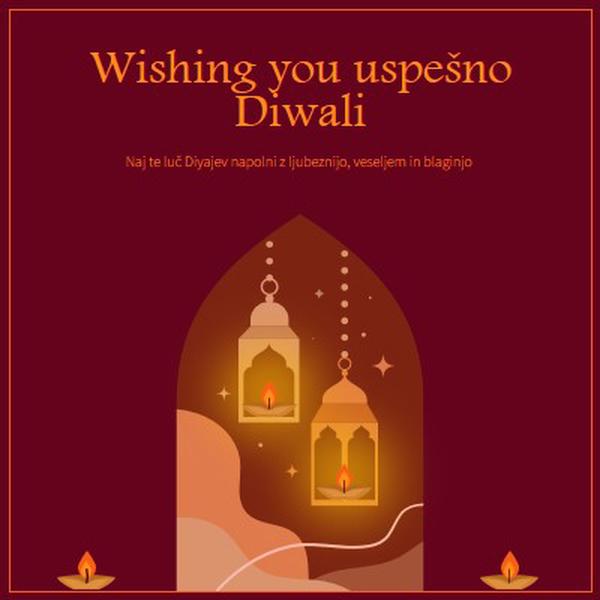 Sijaj z Diwali veselje red whimsical,golden,lights