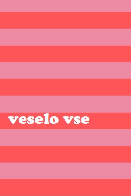 Vse je veselo pink modern-bold