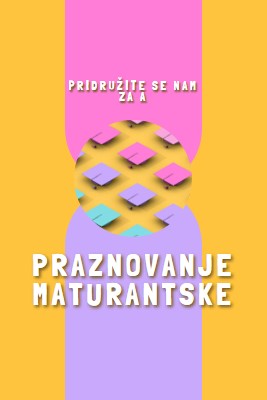 Pridružite se maturantski praznovanju yellow whimsical-color-block