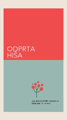 Umetniška odprta hiša red modern-simple