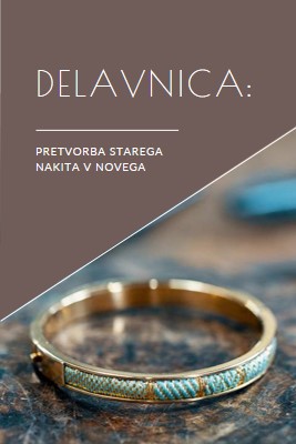 Delavnica nakita brown organic-simple