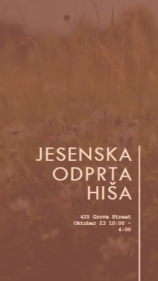 Jesenska odprta hiša brown modern-simple