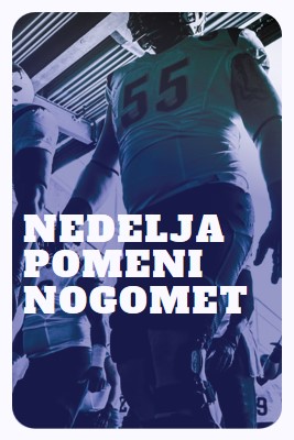 nedelja pomeni nogomet purple modern-bold