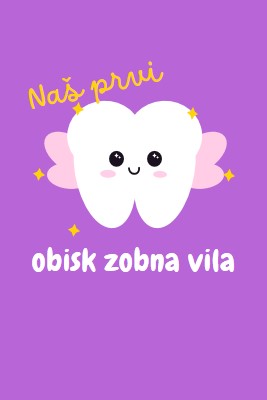 Prvi obisk zobna vila purple whimsical-color-block