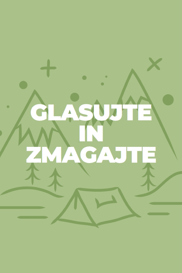 Glasujte in zmagajte green whimsical-line