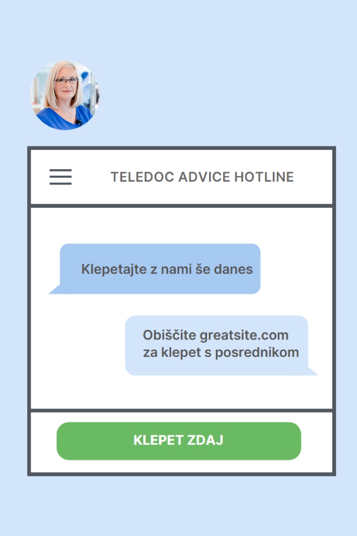 Zdravnik blue modern-simple