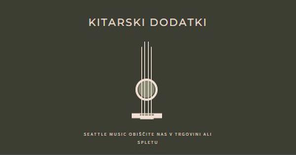 Kitarski dodatki brown modern-simple