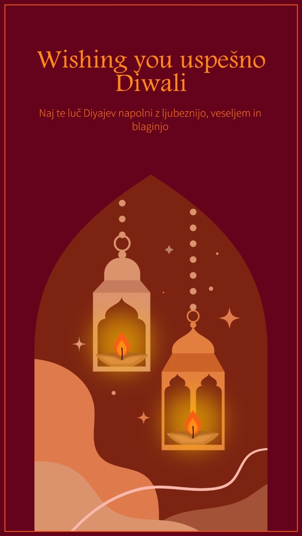 Sijaj z Diwali veselje red whimsical,golden,lights