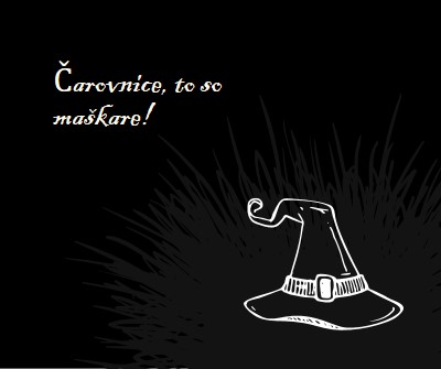 Maškare so. black whimsical-line