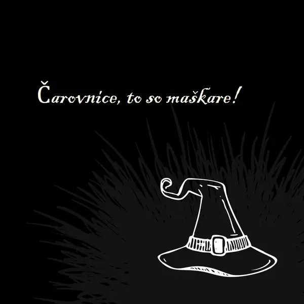 Maškare so. black whimsical-line