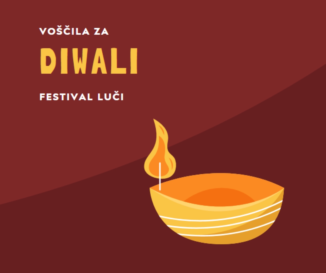 Pozdravljeni za Diwali red whimsical-color-block