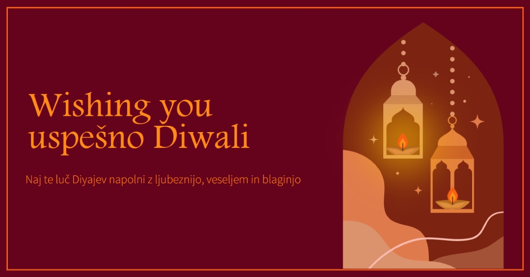 Sijaj z Diwali veselje red whimsical,golden,lights