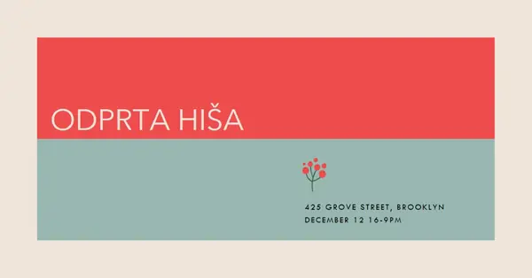 Umetniška odprta hiša red modern-simple