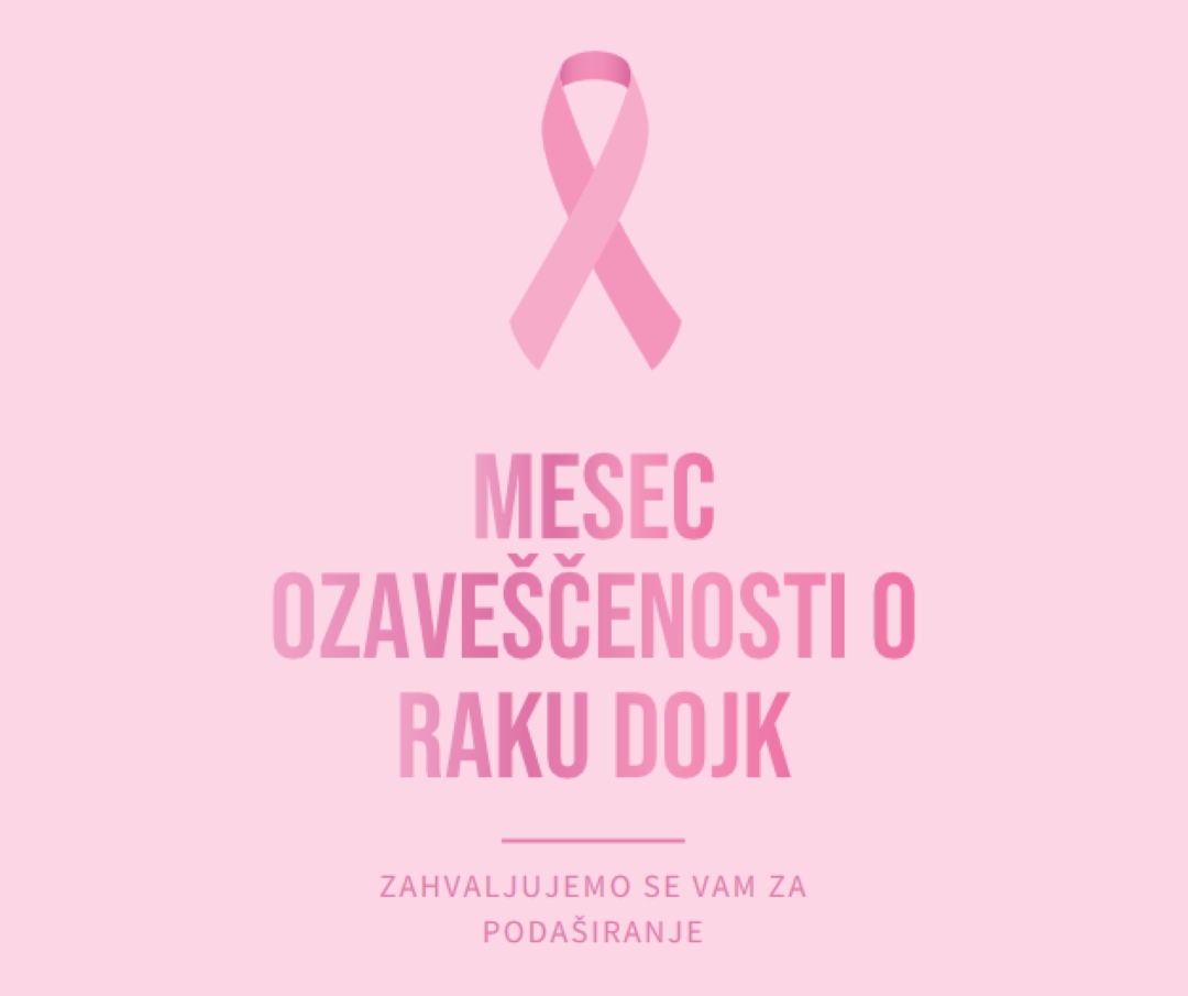 Mesec ozaveščenosti o raku dojk pink modern-simple