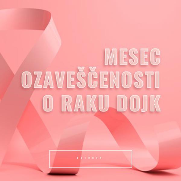 Zavedanje o raku dojk pink modern-bold