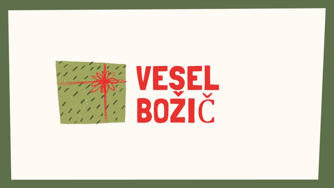 Veselo božično darilo white whimsical-color-block