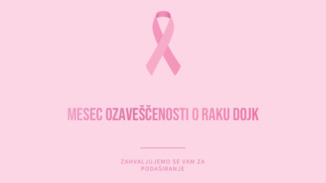 Mesec ozaveščenosti o raku dojk pink modern-simple