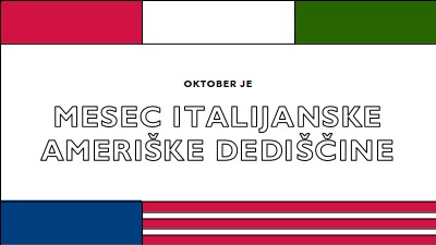 Mesec italijanske ameriške dediščine white vintage-retro