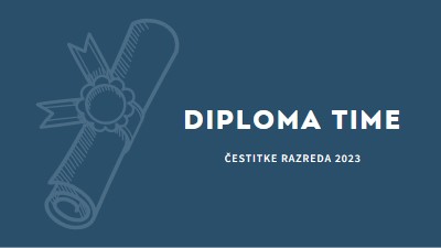 Vaša diploma blue modern-simple