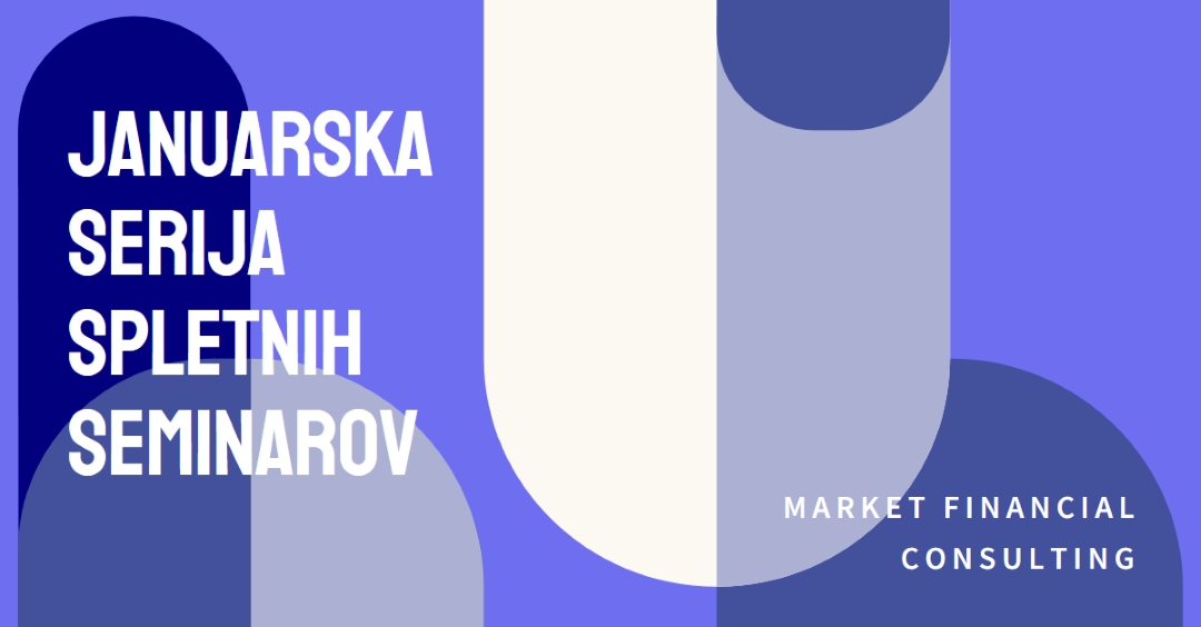 Januarska serija spletnih seminarov blue modern-bold