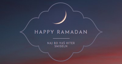 Have a happy Ramadan black modern-simple