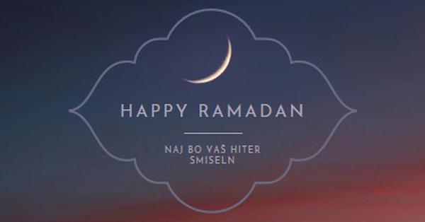 Have a happy Ramadan black modern-simple