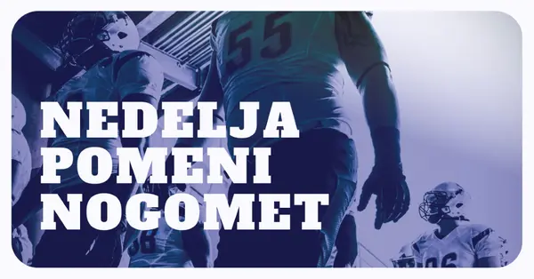 nedelja pomeni nogomet purple modern-bold